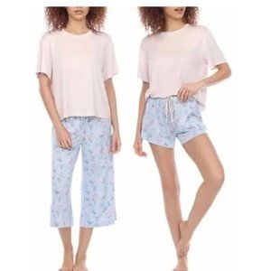 NWT Honeydew Intimates Women's Super-Soft 3pc Pajama Set Capri Size 3X $65 H380